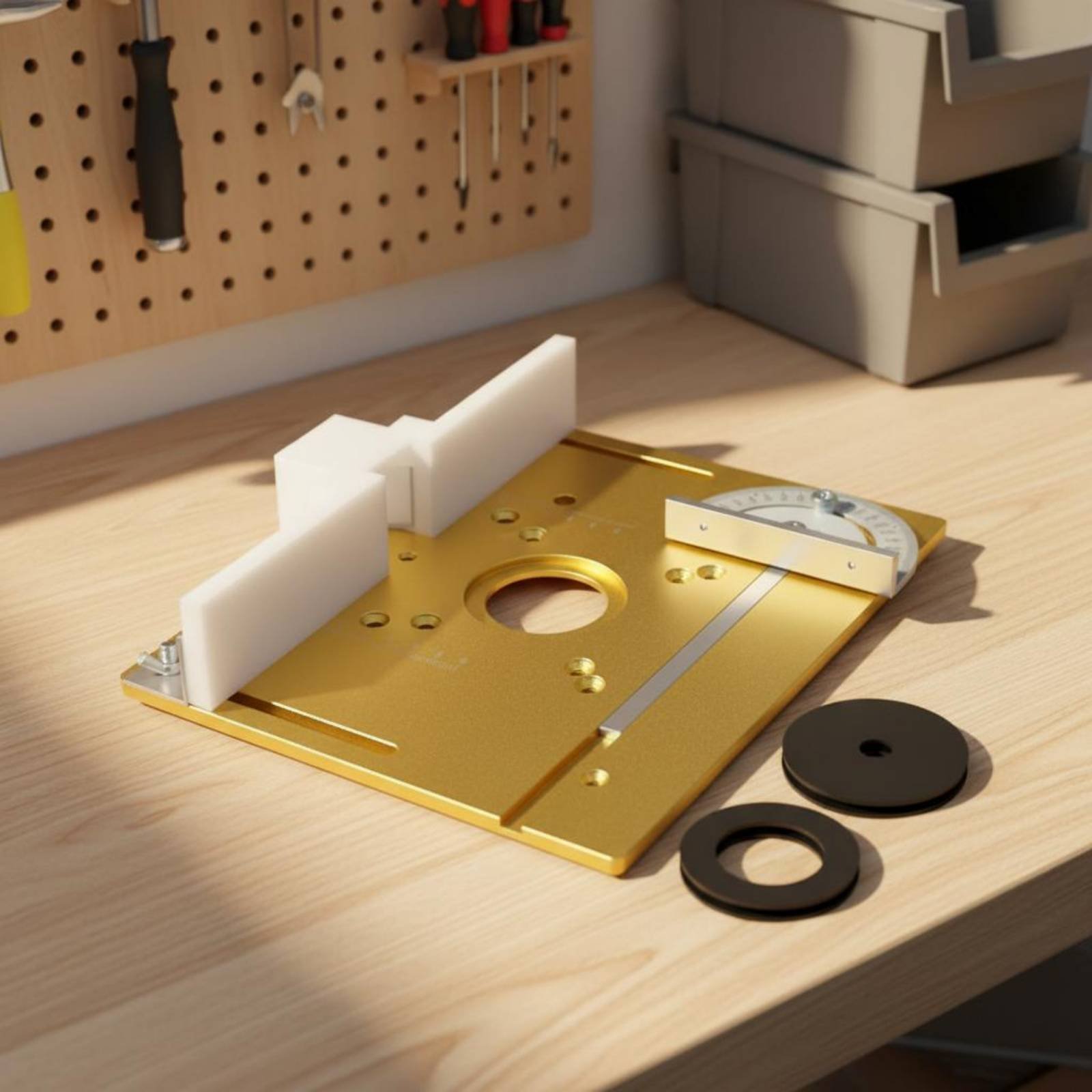 Router Table Insert - Placa de inserción de aluminio para