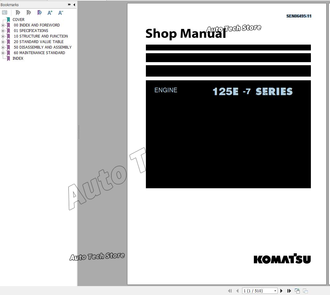 Tools In Workshop Pdf - Para Komatsu diésel taller Manual 2024