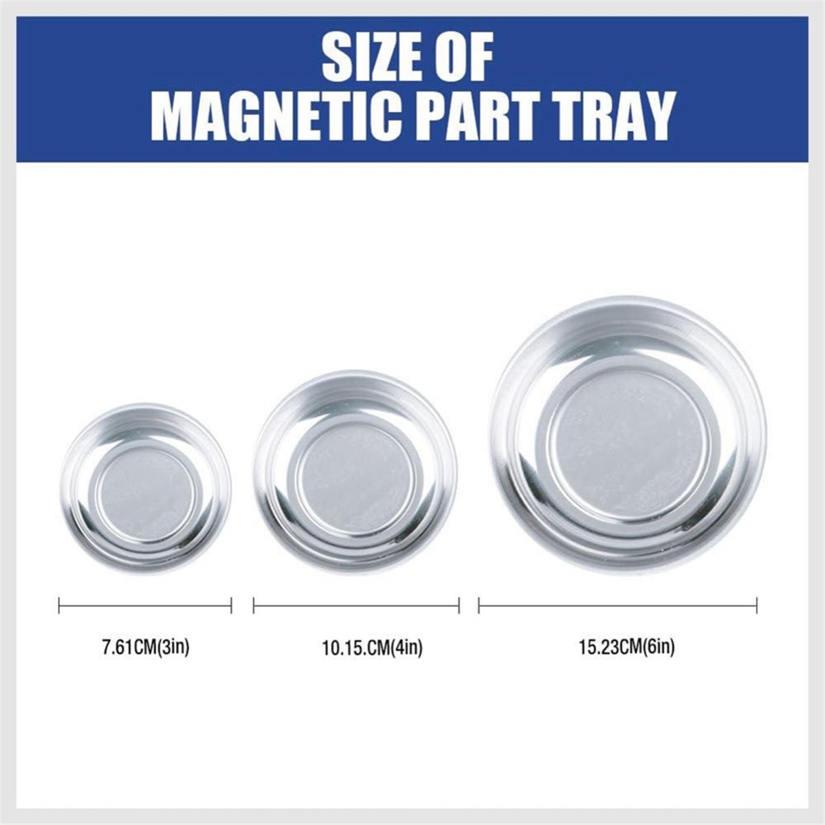 Magnetic Parts Tray - DT38 Juego de 3 Bandejas Magnéticas