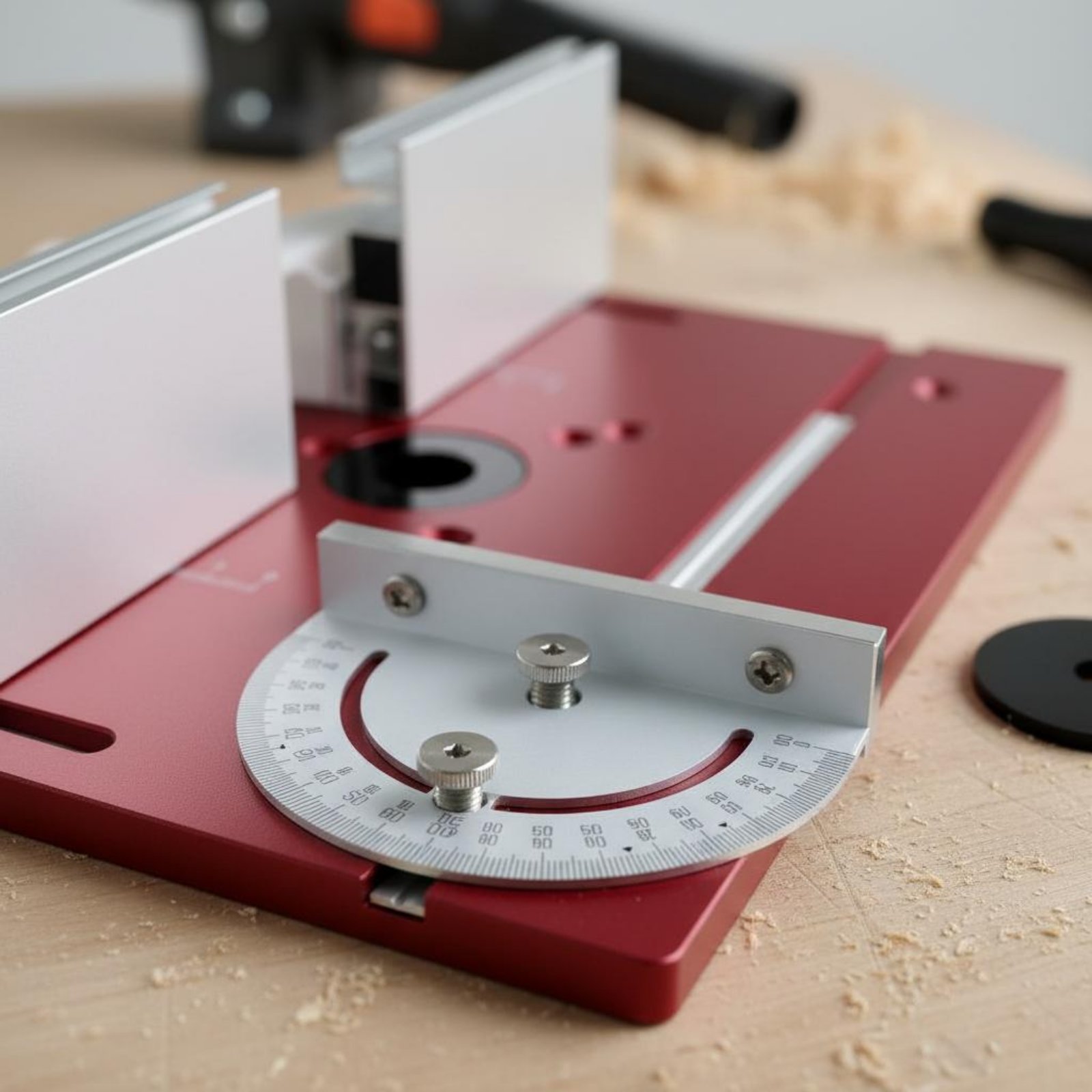 Router Table Insert - Placa de aluminio reversible para router
