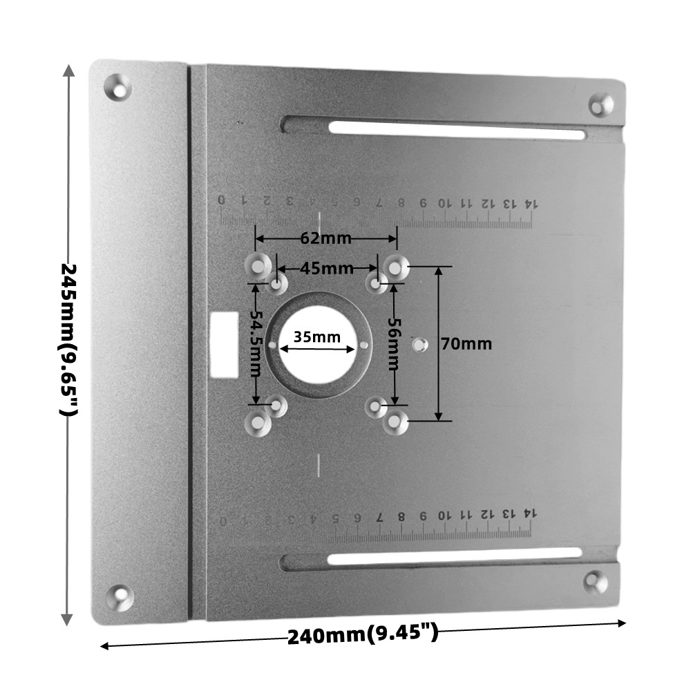 Placa de inserción de mesa enr - Router Table Insert reseña y precio