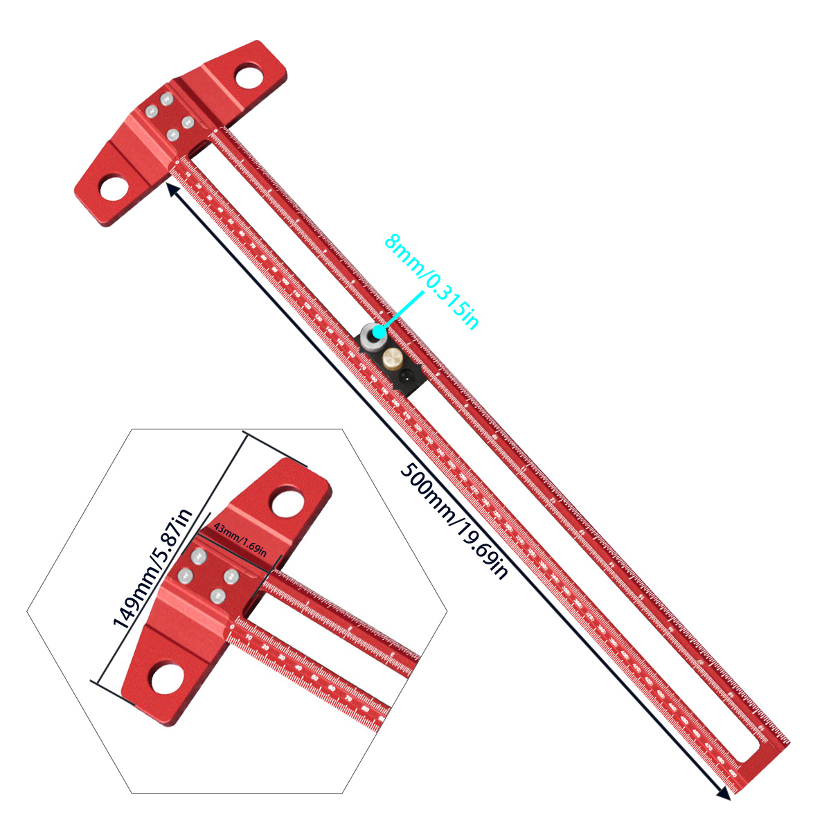 Regla de Marcado en T para Car - Dovetail Marking Guide reseña y precio