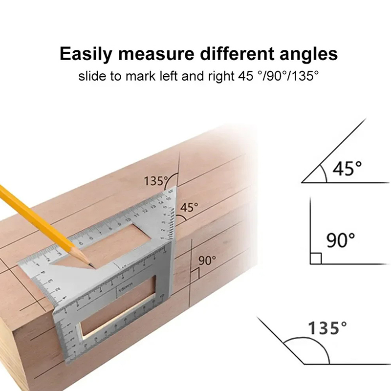 Regla de Ángulo Multifuncional - Workshop Tools For Carpentry reseña y precio