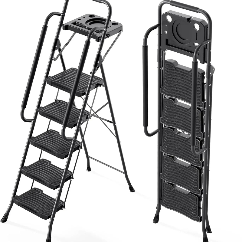 Escalera de Acero Plegable de  - Workshop Tools Safety reseña y precio