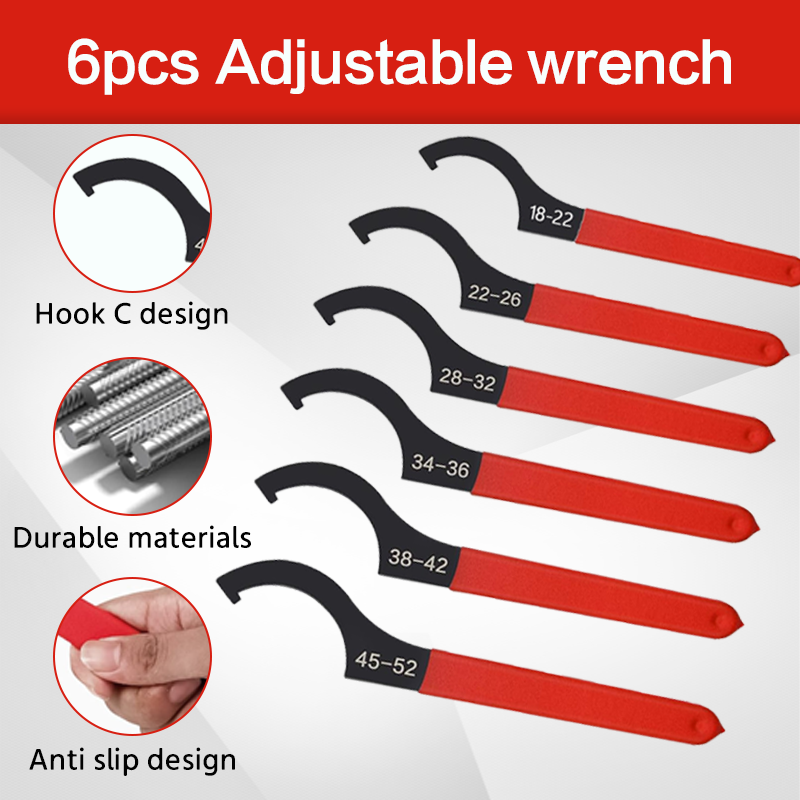 Juego de 6 llaves de gancho se - Maintenance Workshop Tools reseña y precio