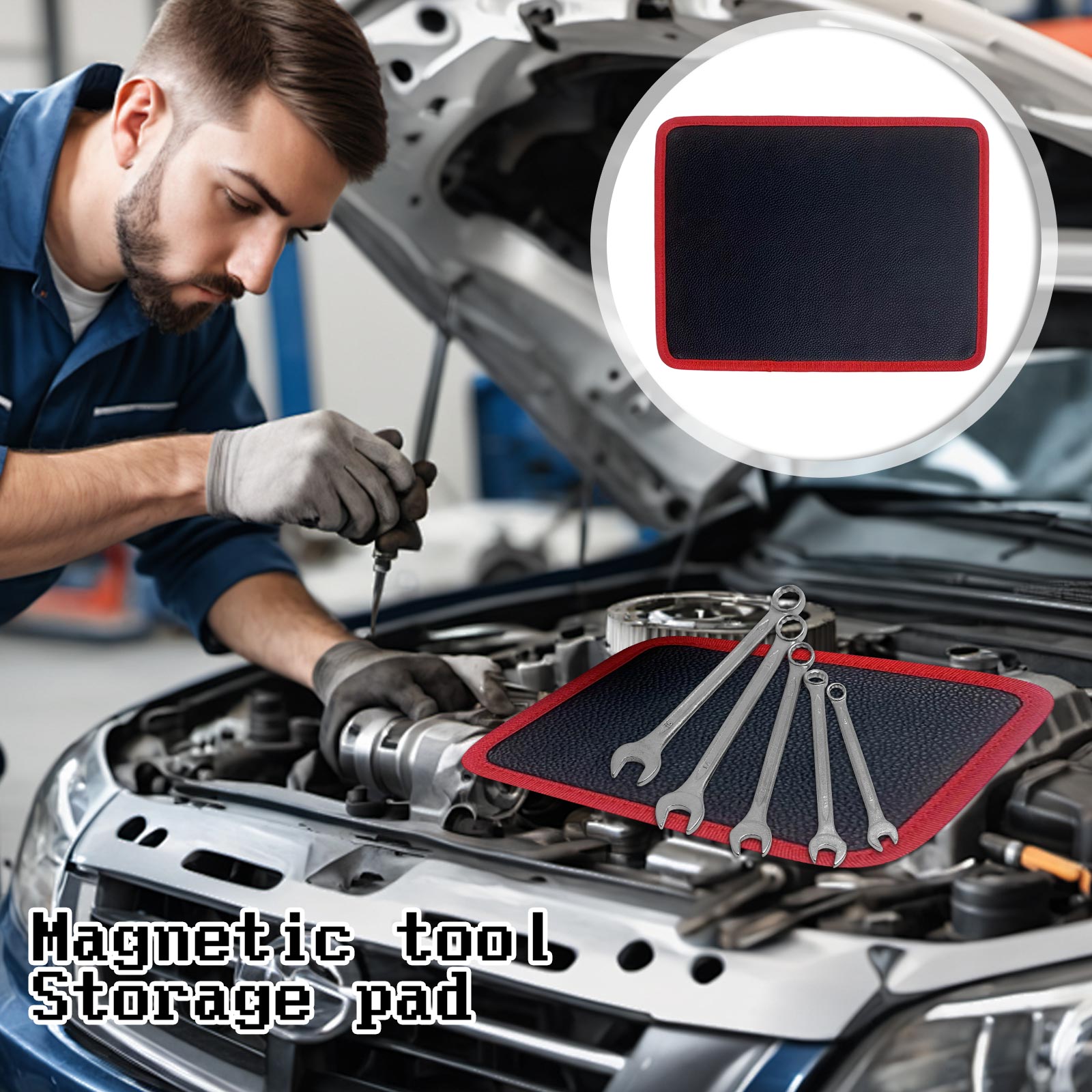 Tapete portaherramientas magné - Magnetic Parts Tray reseña y precio