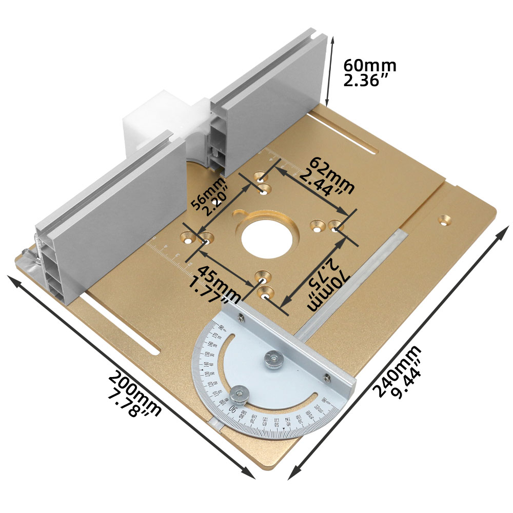 Placa de inserción de mesa enr - Router Table Insert reseña y precio