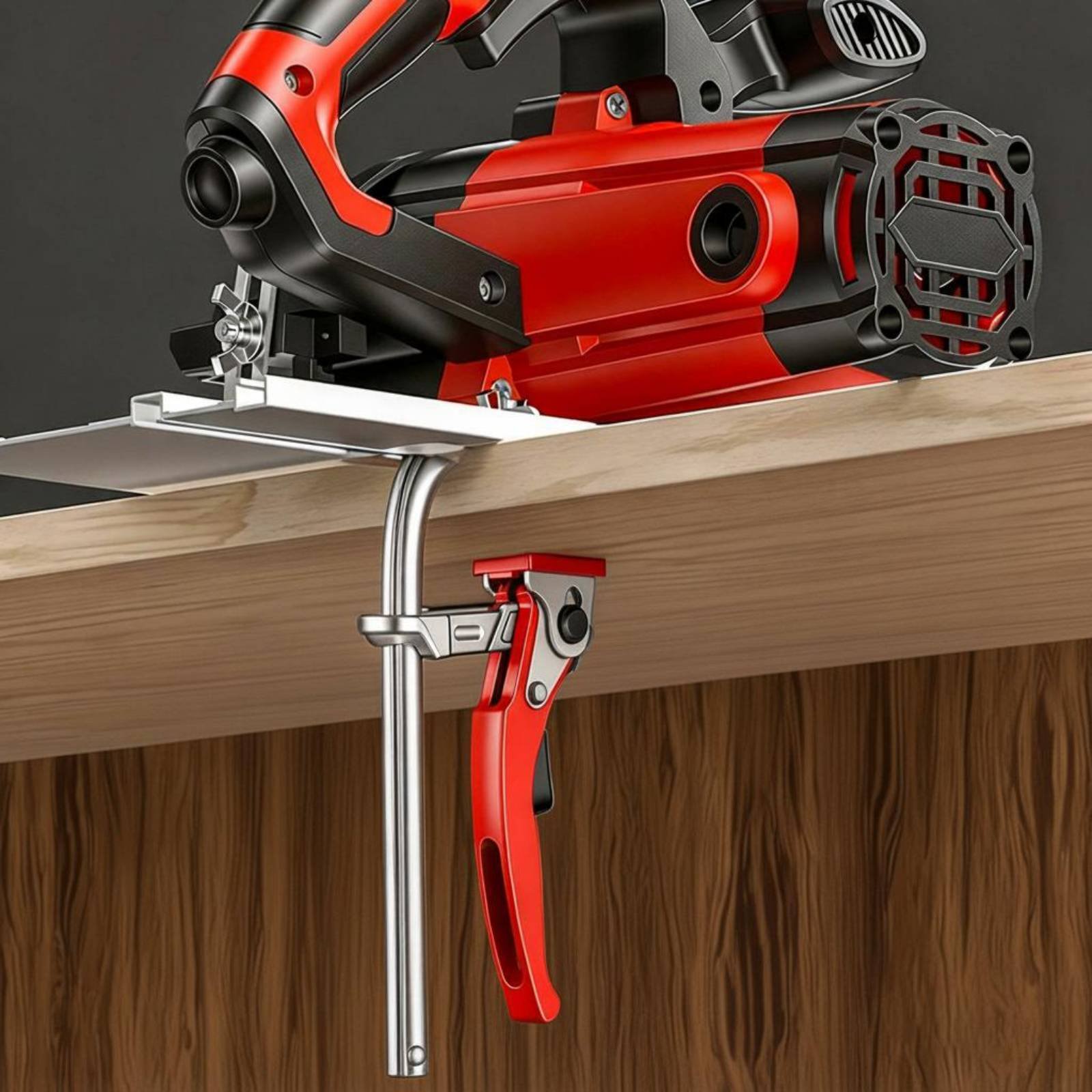 Abrazadera de carril con trinq - Power Tools For Workshop reseña y precio