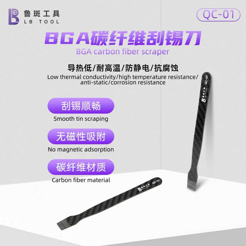 LB QC-01 BGA raspador de pasta - Tools Qc reseña y precio
